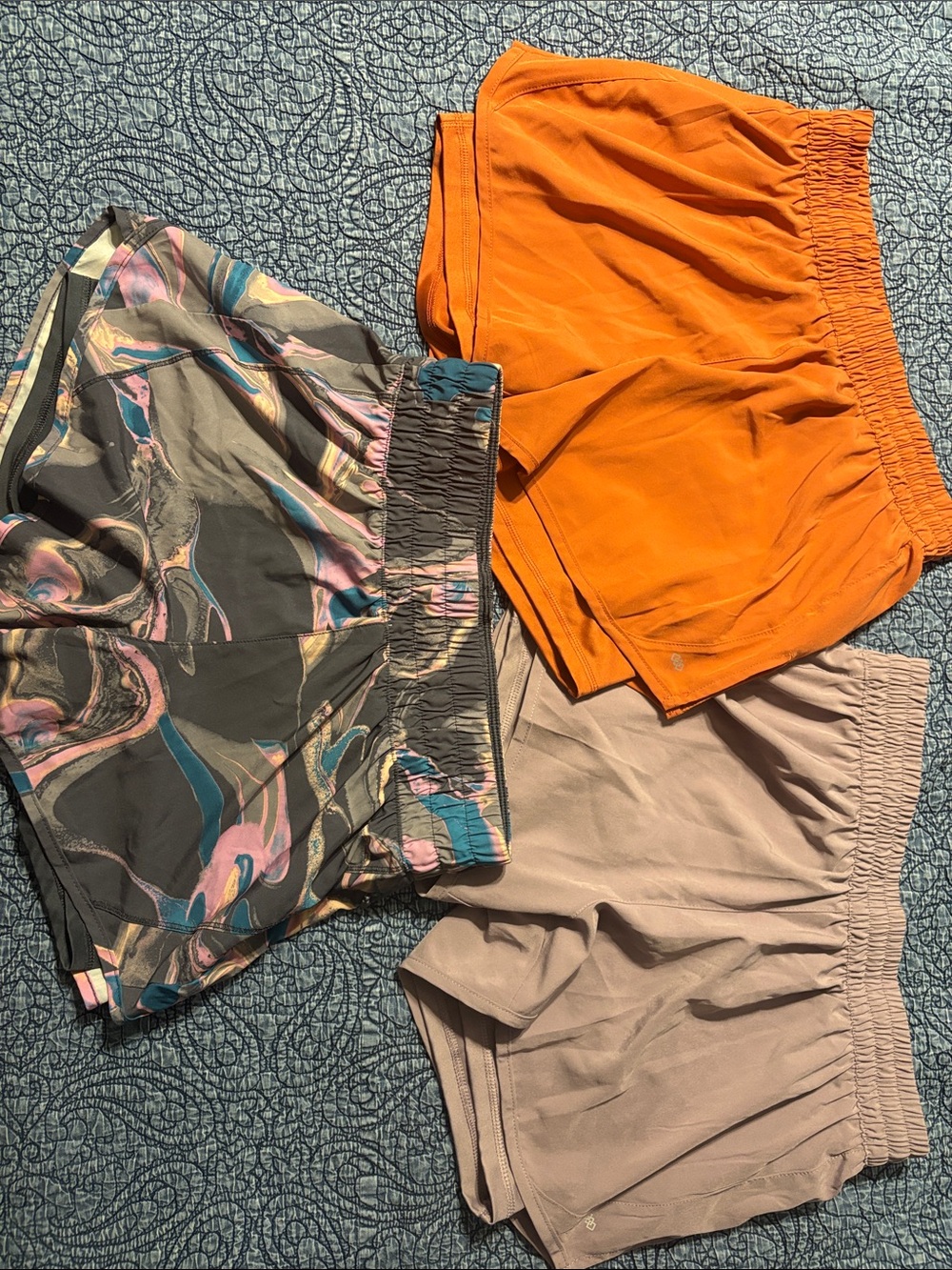 Set of Three Women's Athletic Shorts with Built In Spandex